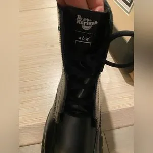 ? DR. MARTENS RIKARD 8L A COLD WALL BOOTS Rikard A-Cold-Wall* Leather Platform Boots in Black | Dr  main image 4